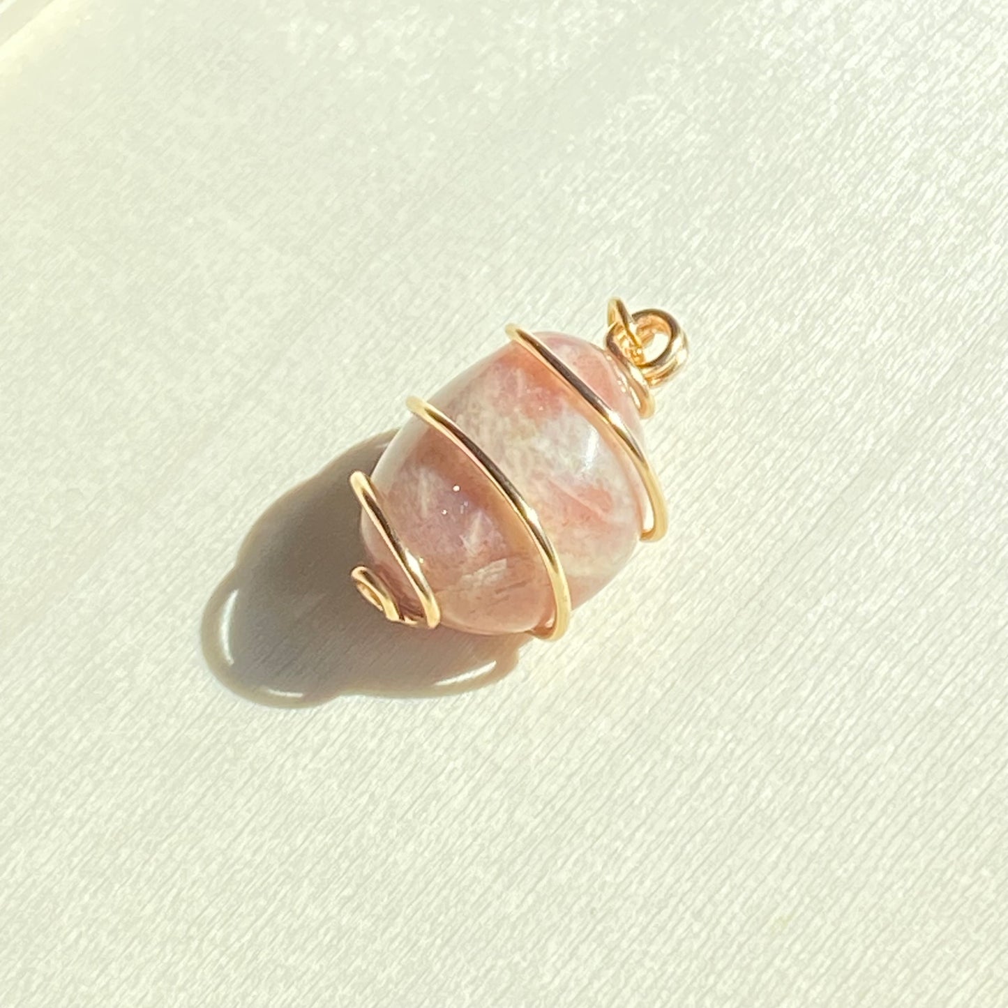 Peach Moonstone Pendant