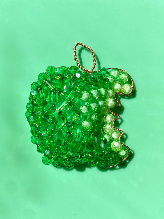 Green Bitten Apple 3D Wall Art