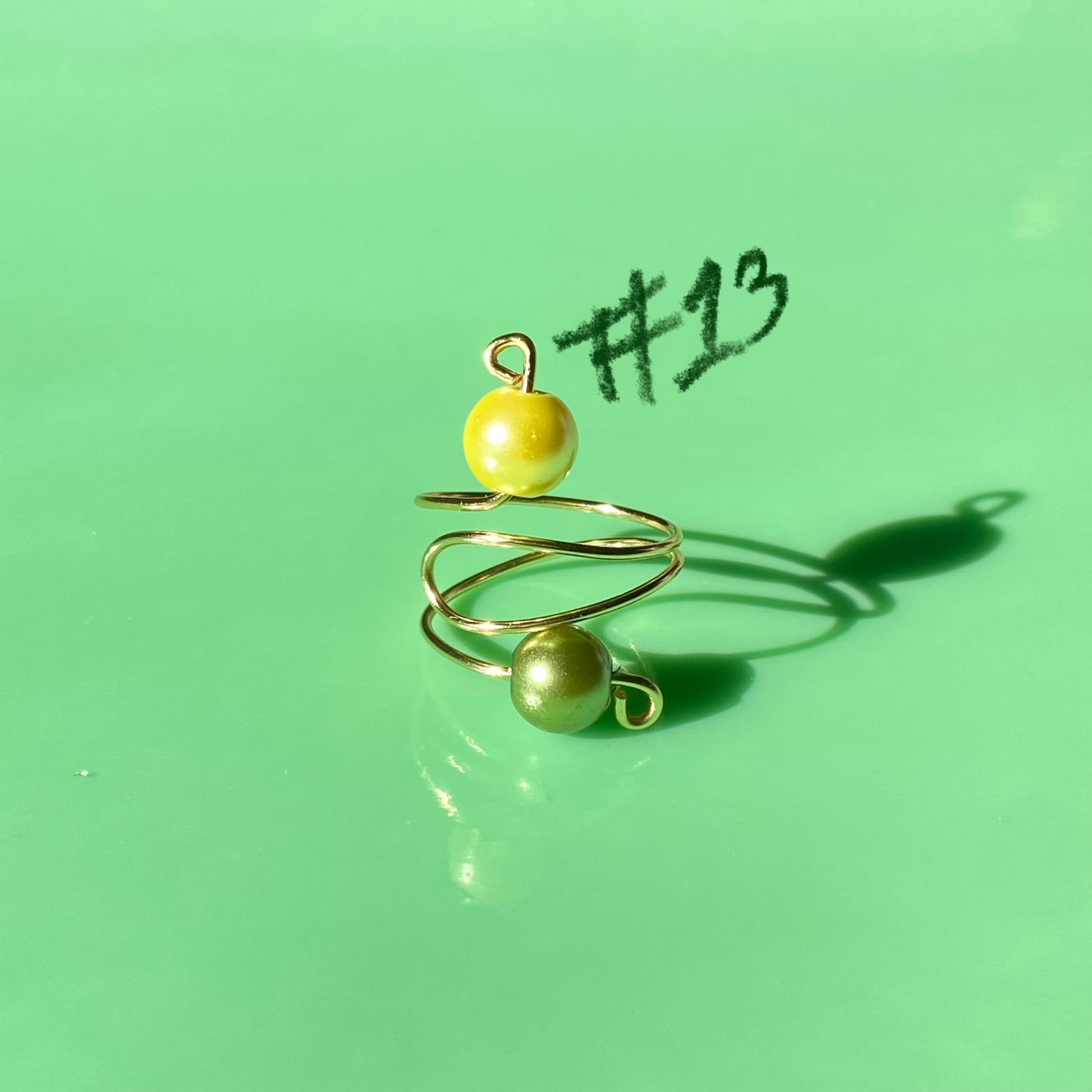 Green Wrap Rings// Simple Glass & Repurposed Plastic