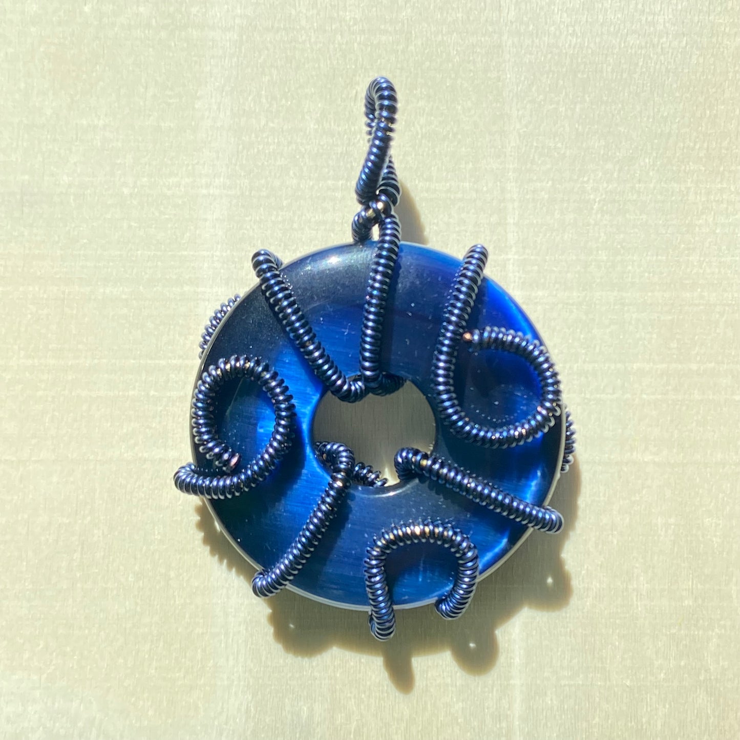 Royal Blue Cat Eye Pendant