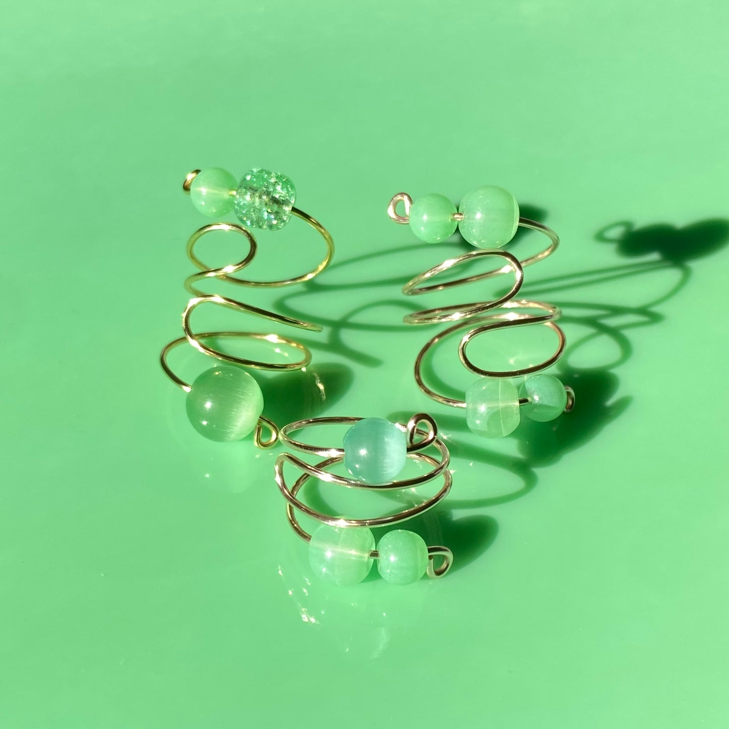 Green Wrap Rings// Simple Glass & Repurposed Plastic