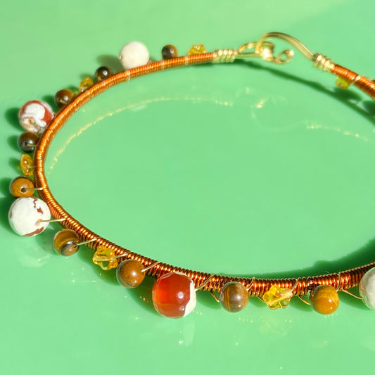 Orange/Brown Wire Choker