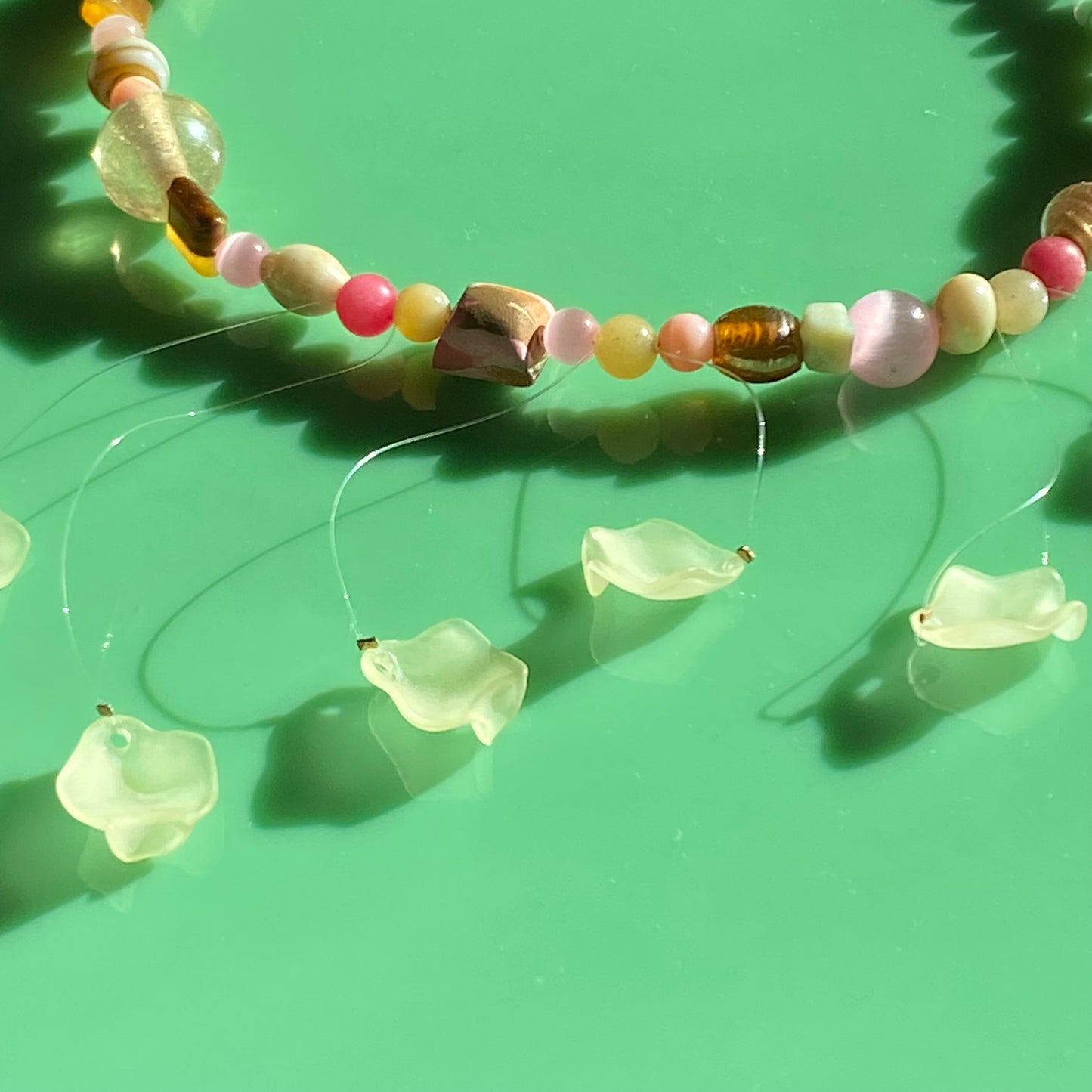 Neapolitan Fairy Floating Petal Choker