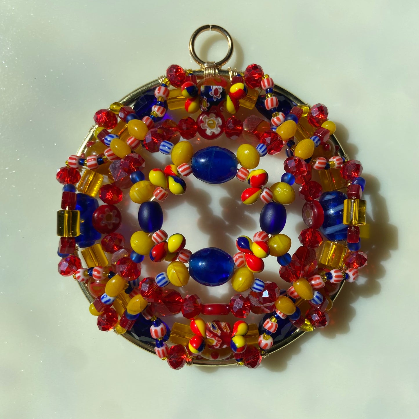 Psychedelic Clown Sun Catcher// 4”