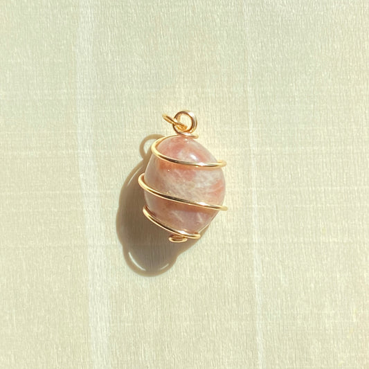 Peach Moonstone Pendant