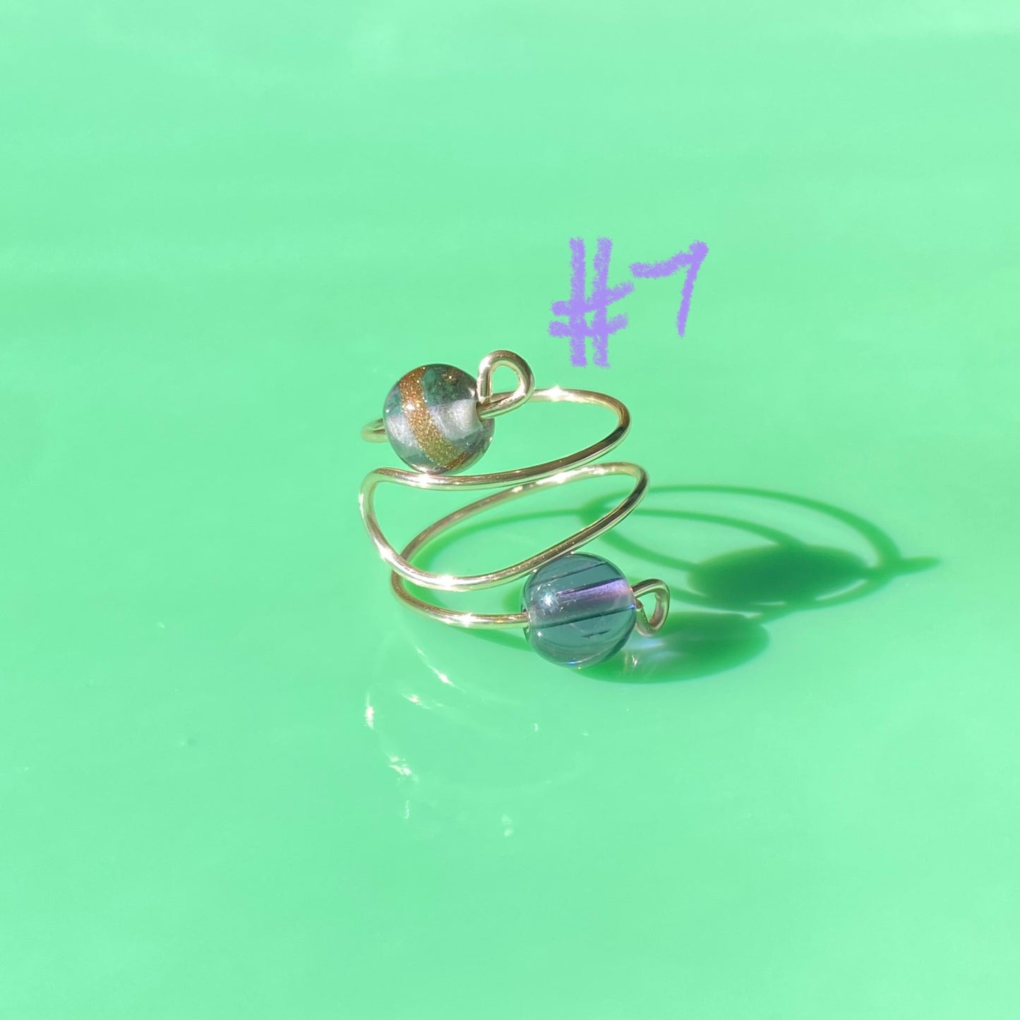 Purple Wrap Rings// Simple Glass