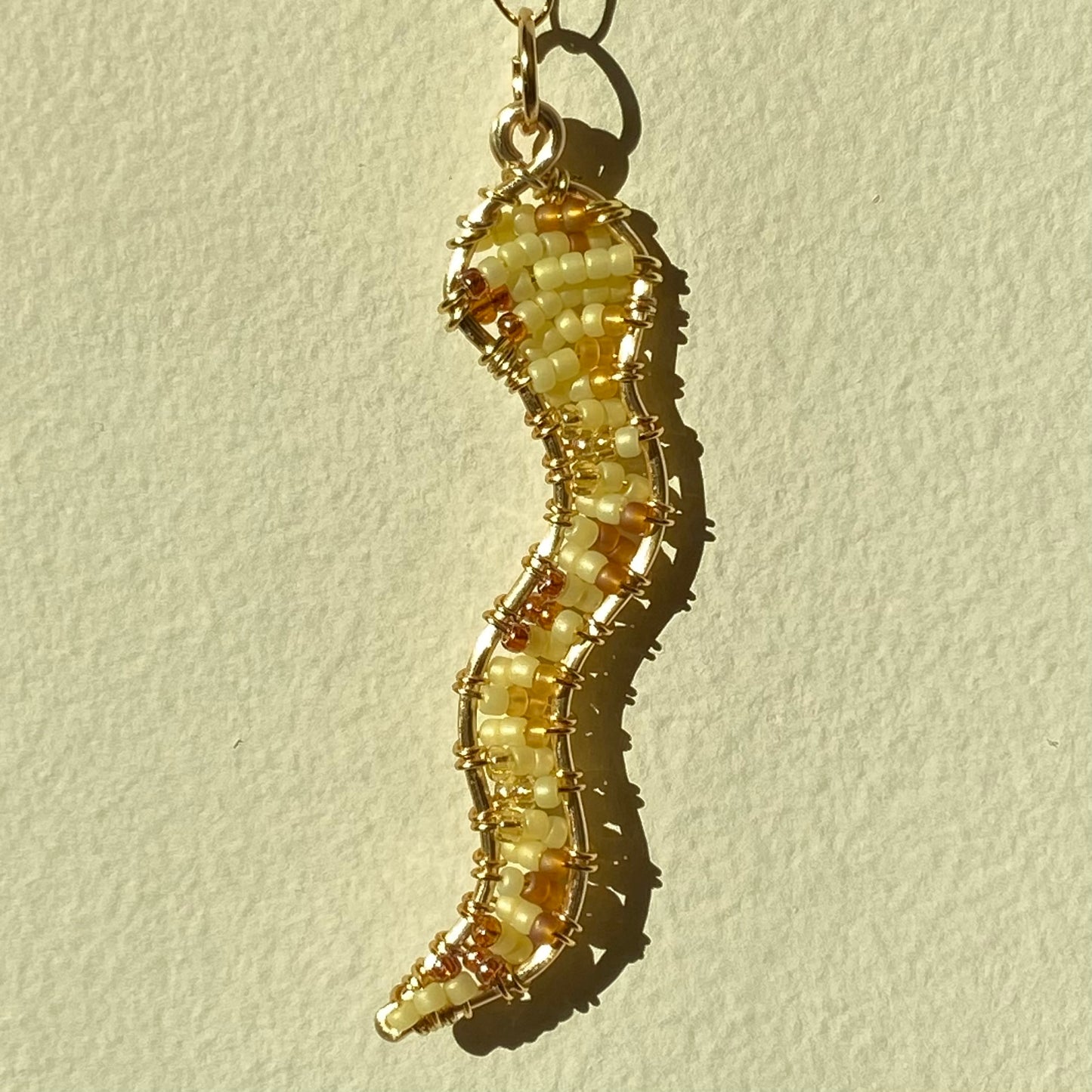 Corn Snake Beaded Pendants
