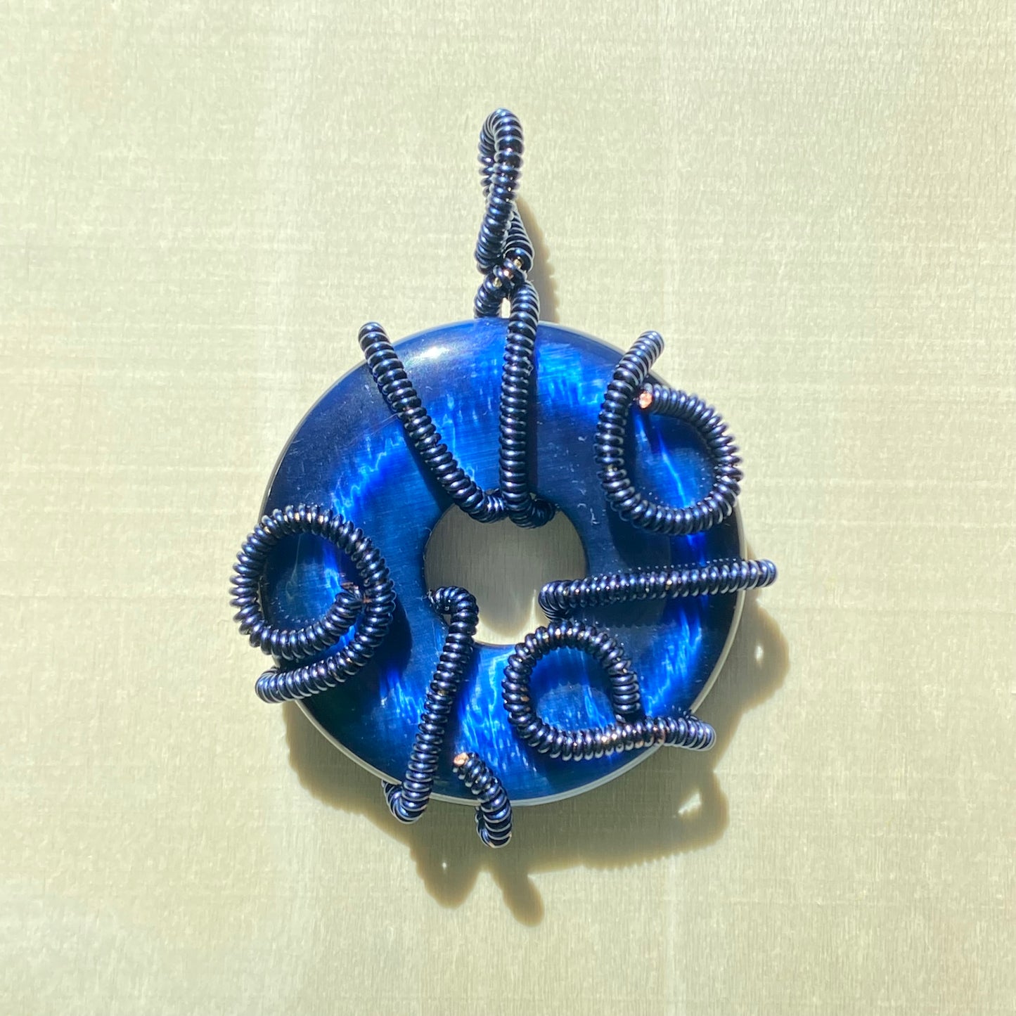 Royal Blue Cat Eye Pendant