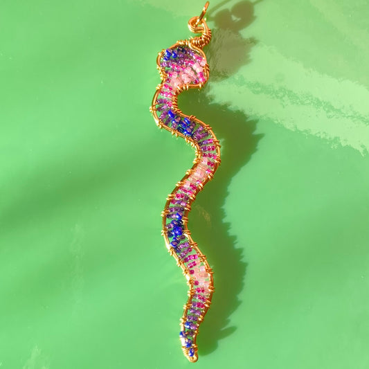 Mystic Snake Beaded Pendants