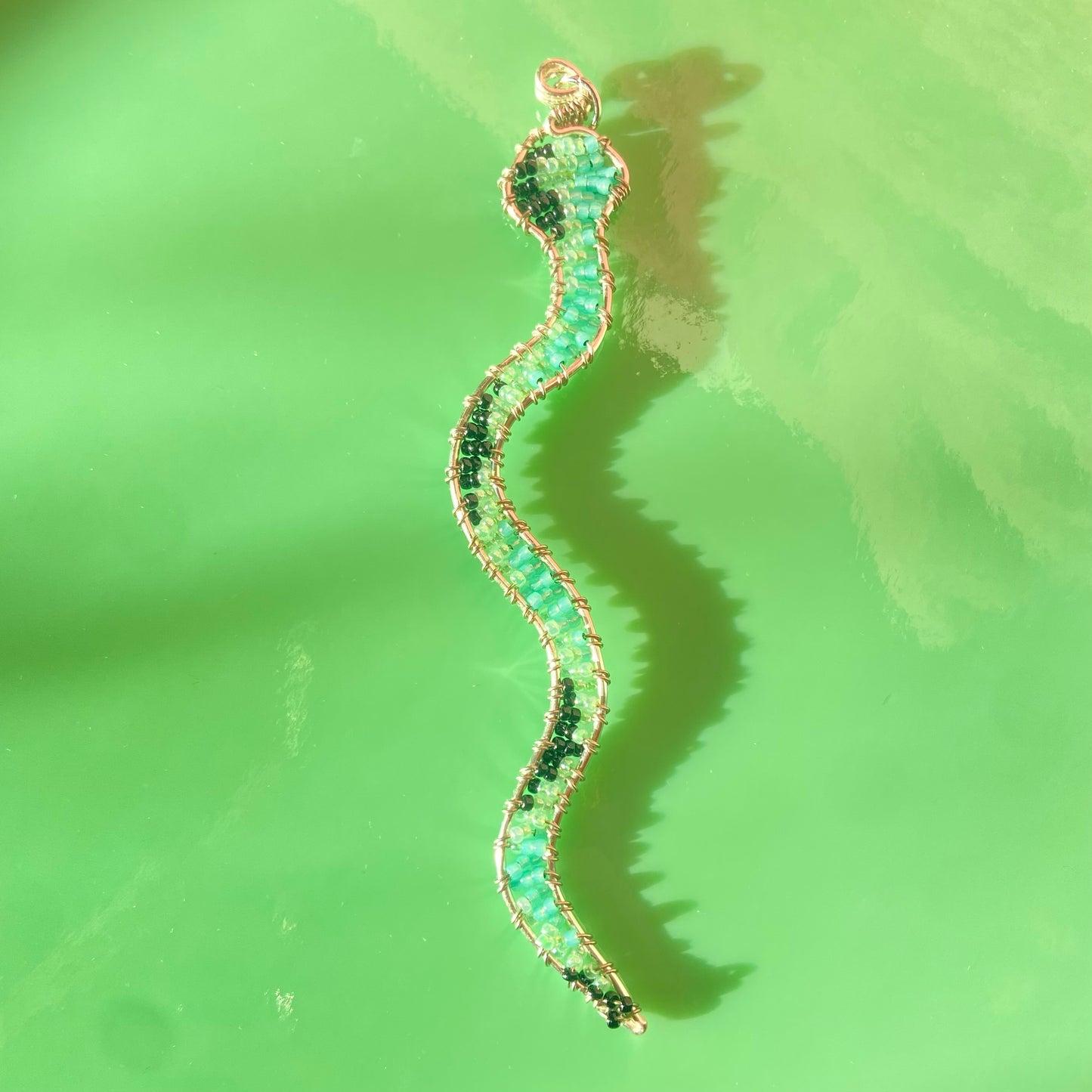 Fairy Snake Beaded Pendant