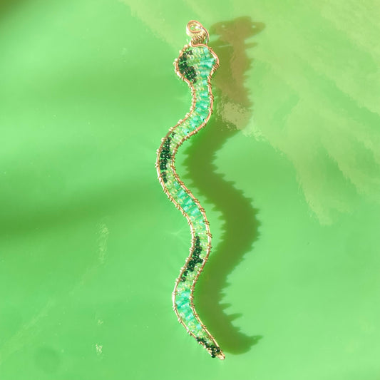 Fairy Snake Beaded Pendant