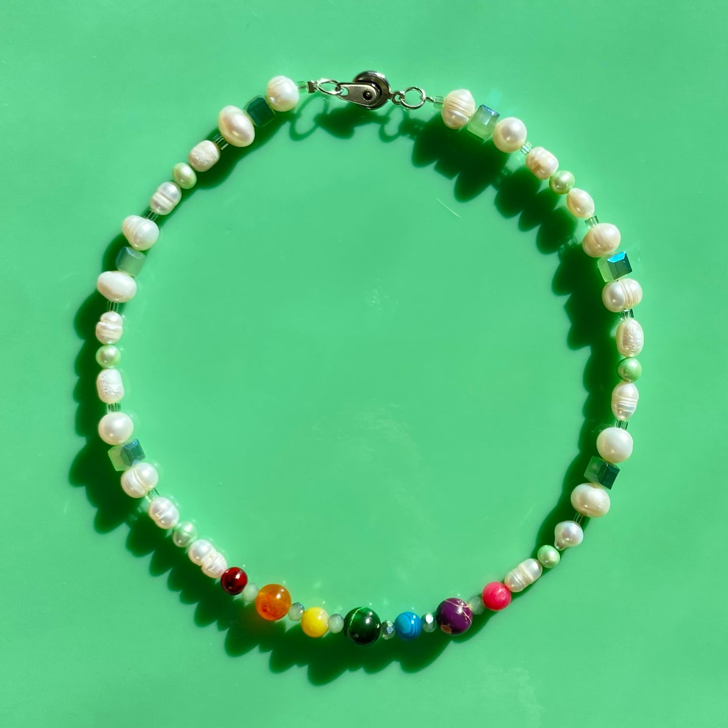 Pride Collection// Rainbow/Chunky Pearl Necklaces