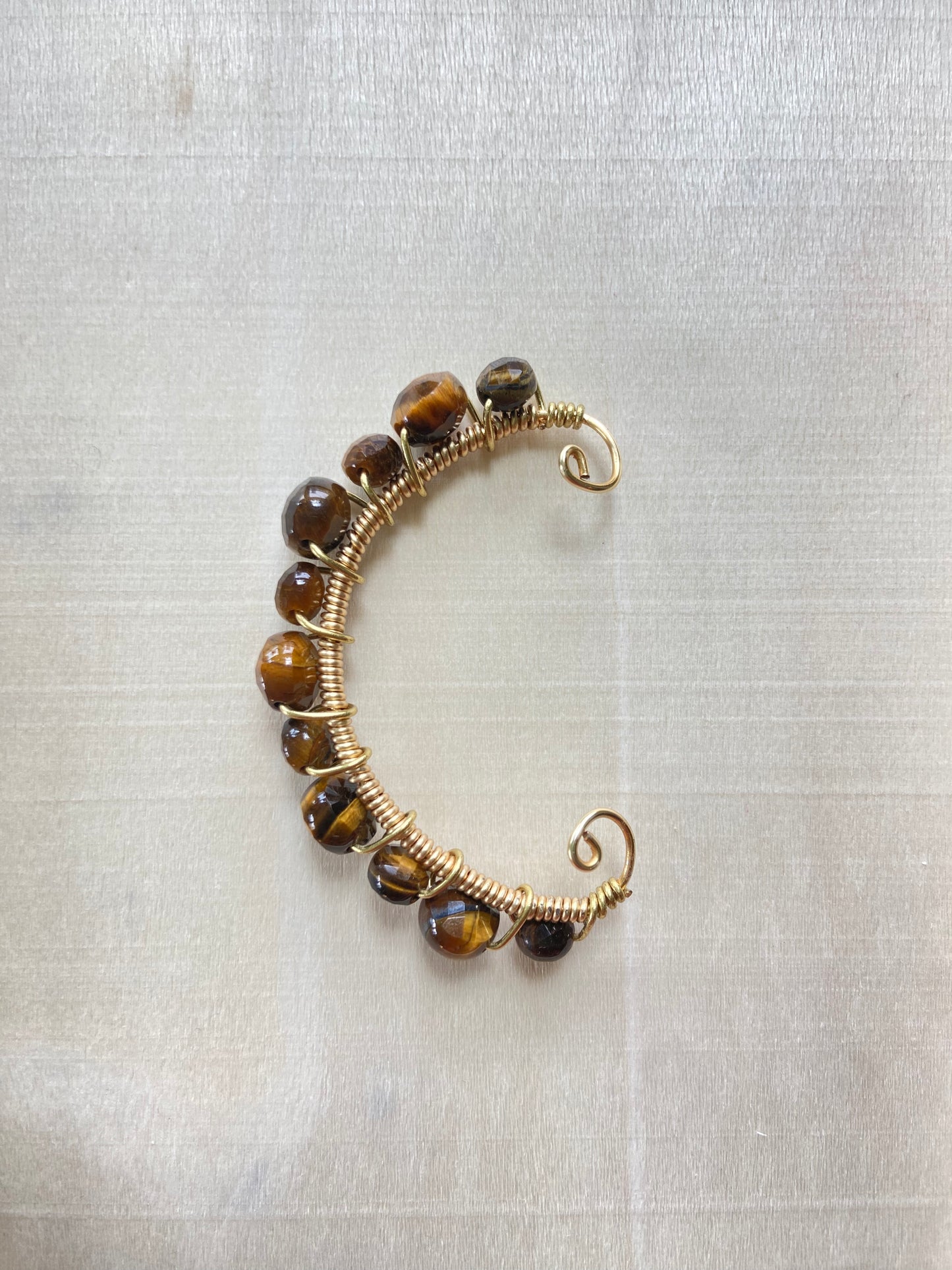 Tiger’s Eye Ear Cuff