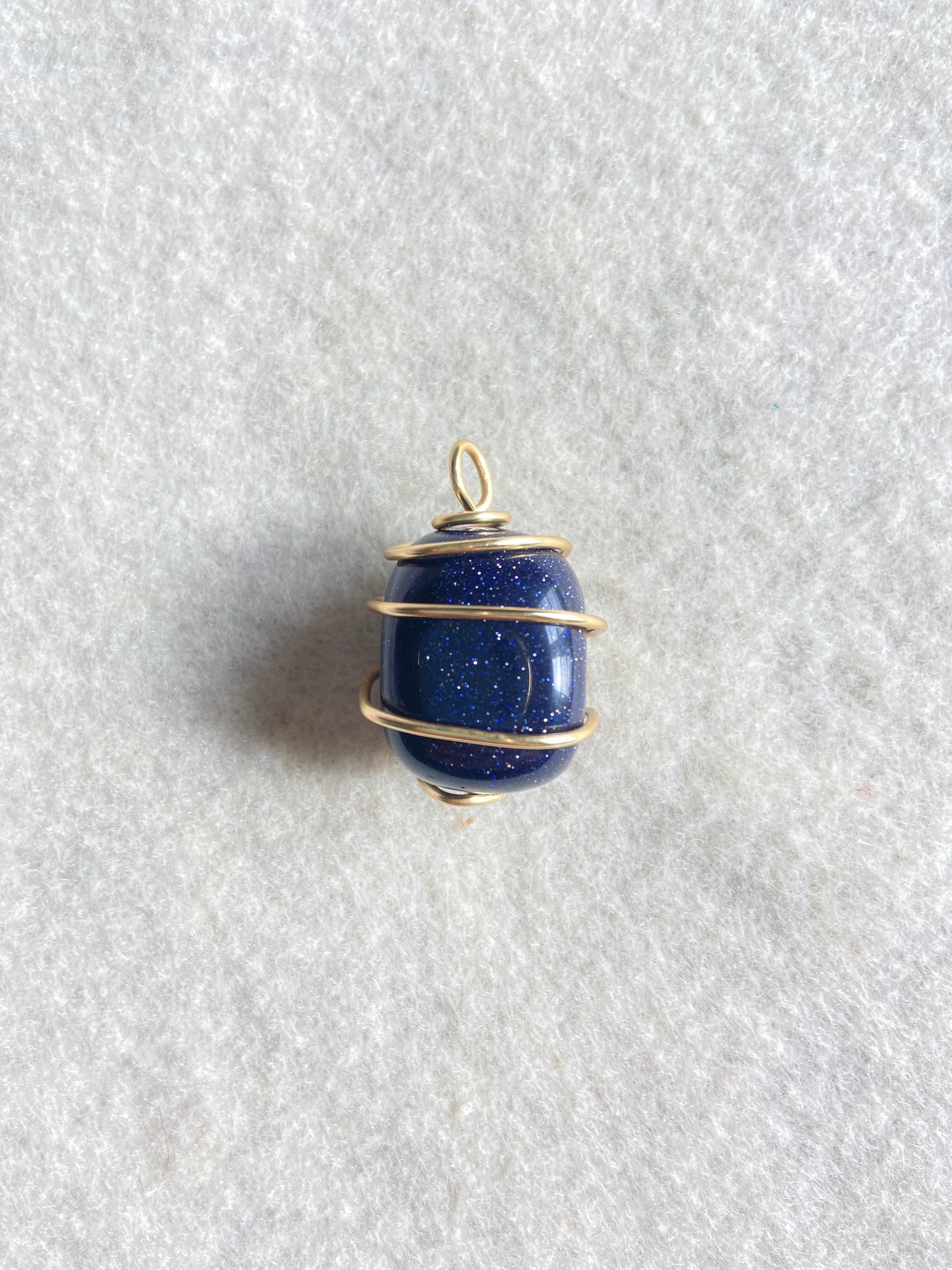 Blue Goldstone Pendant