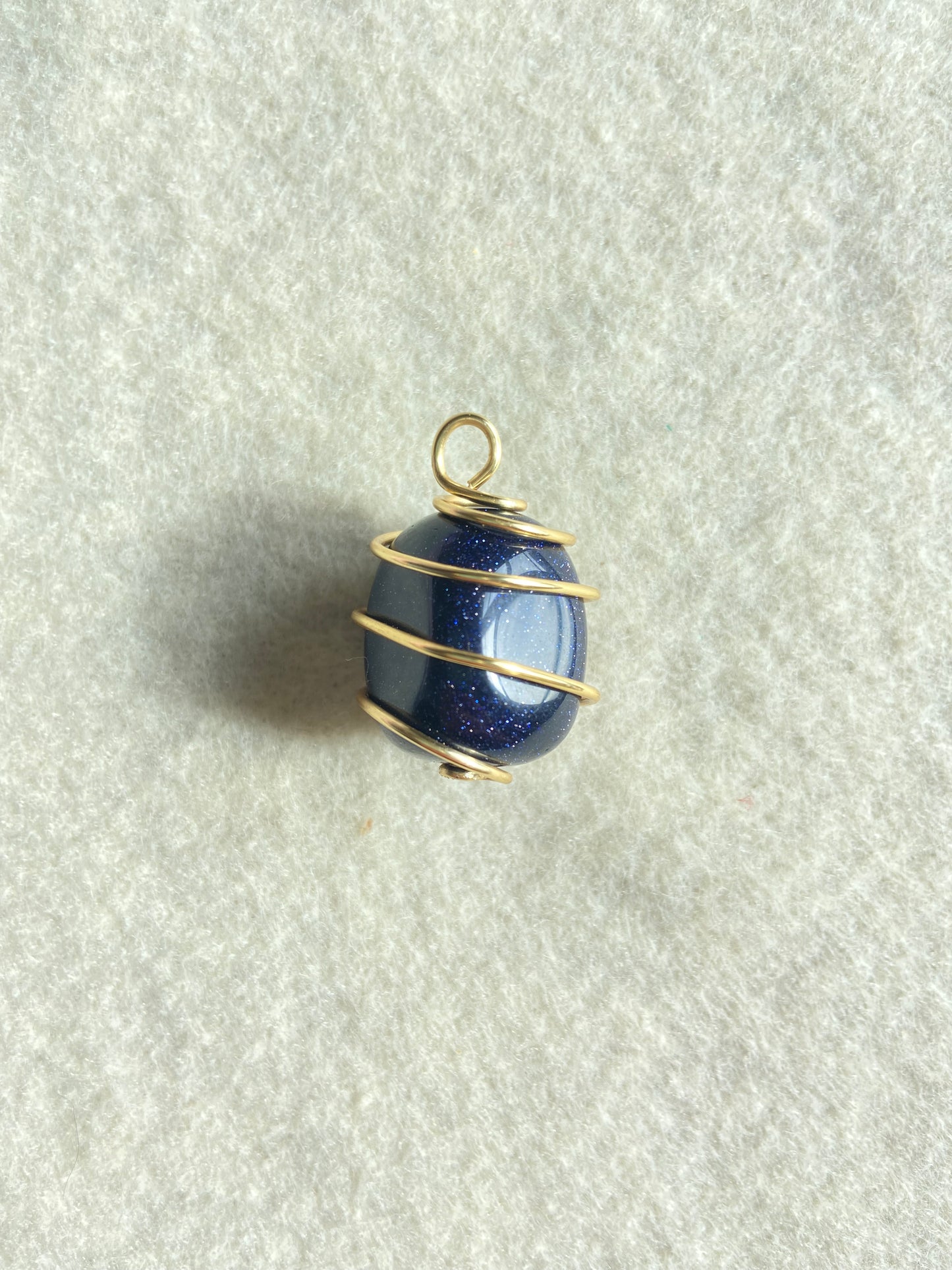 Blue Goldstone Pendant