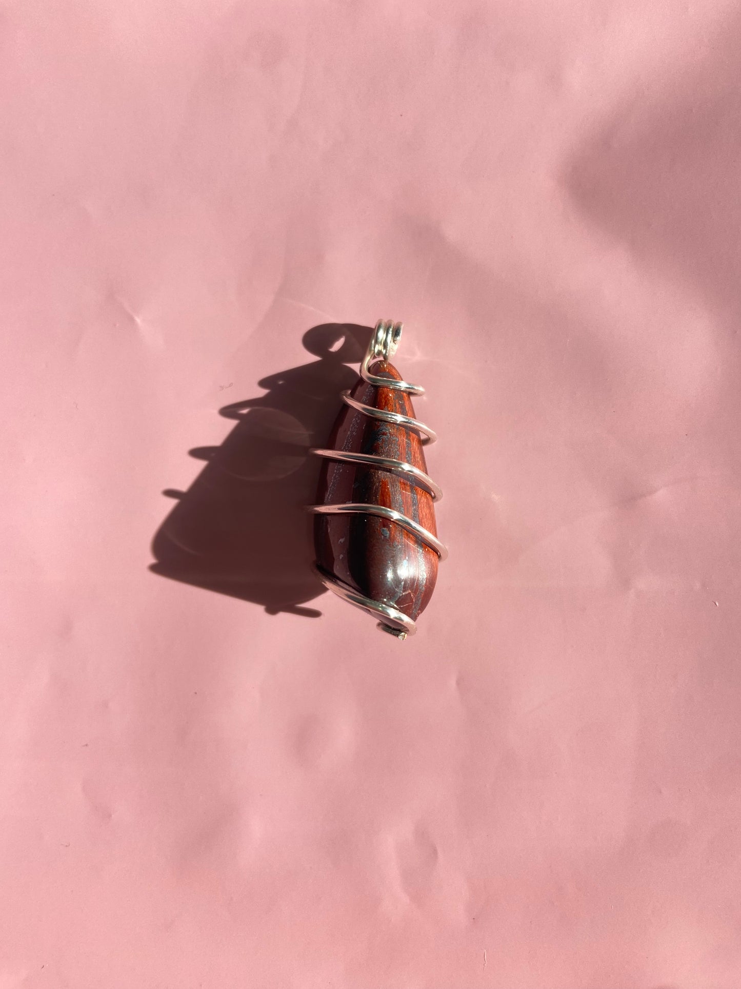 Jewelry for Palestine// Red Tigers Eye Pendant