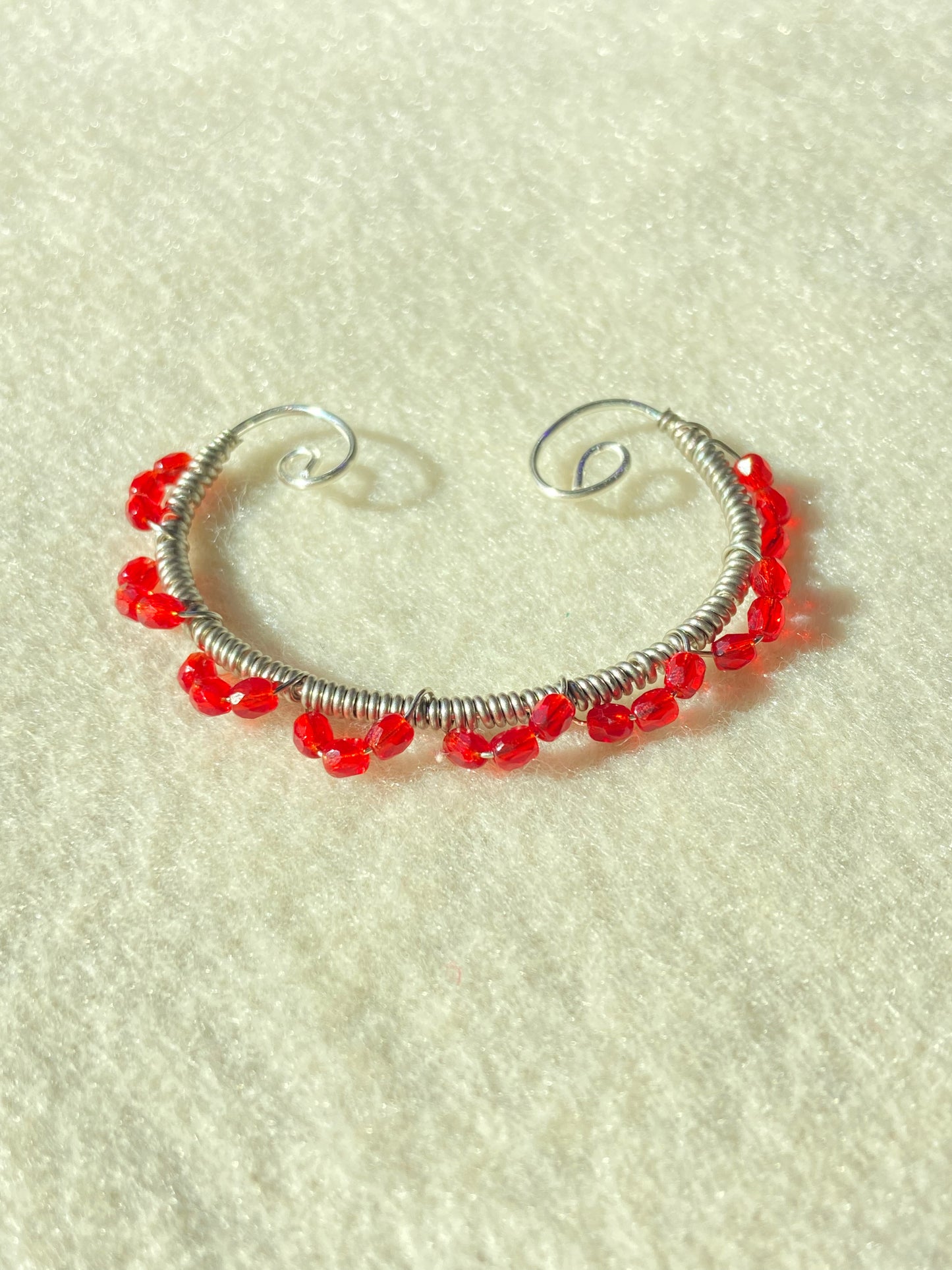 Jewelry for Palestine // Cherry Red Ear Cuff