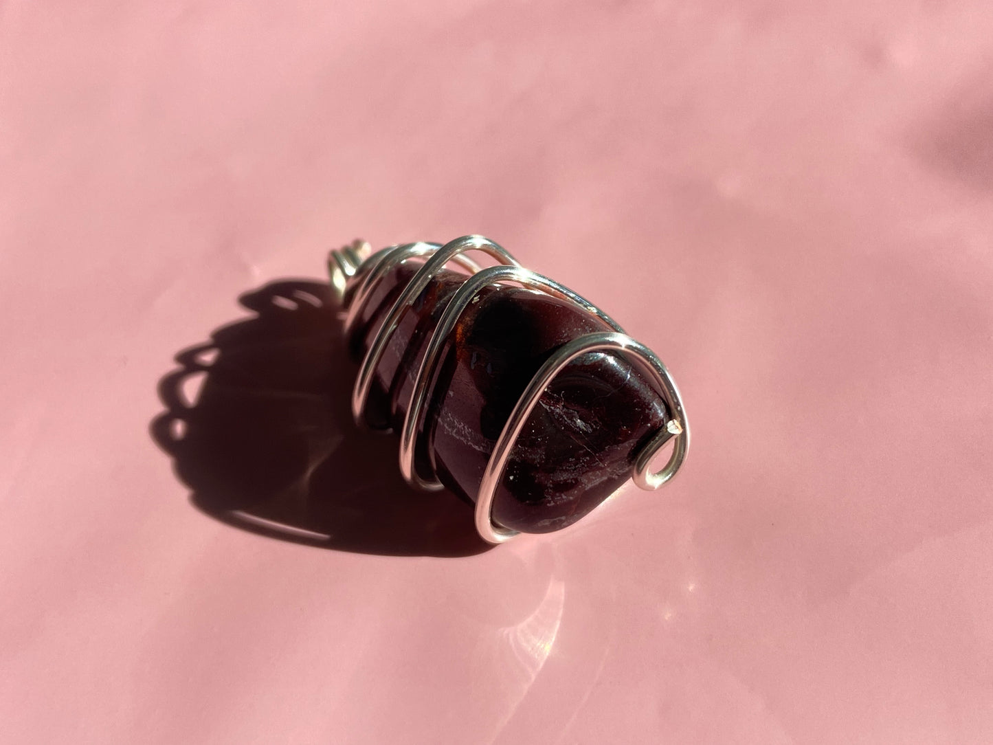 Jewelry for Palestine// Red Tigers Eye Pendant