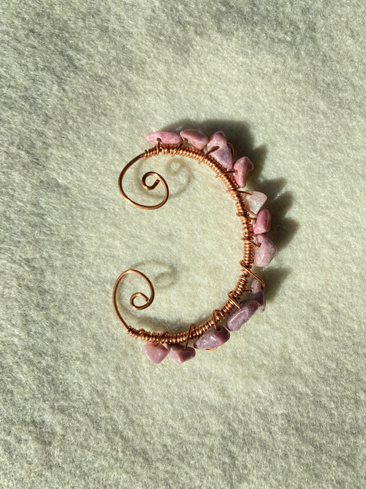 Rhodonite Ear Cuff