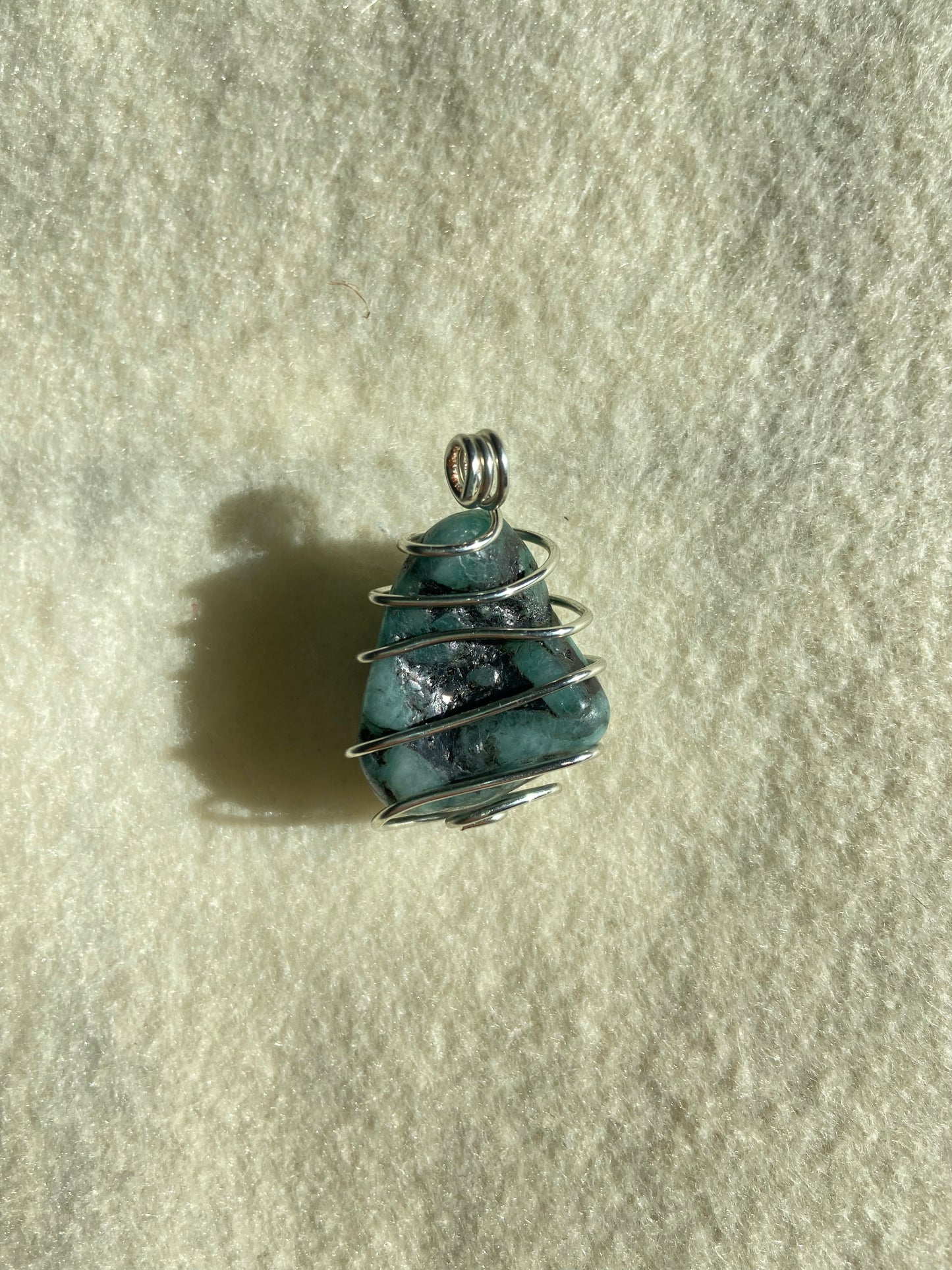 Jewelry for Palestine // Emerald Pendant