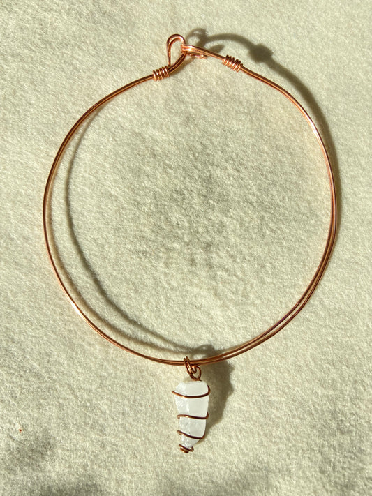 Selenite Wire Necklace