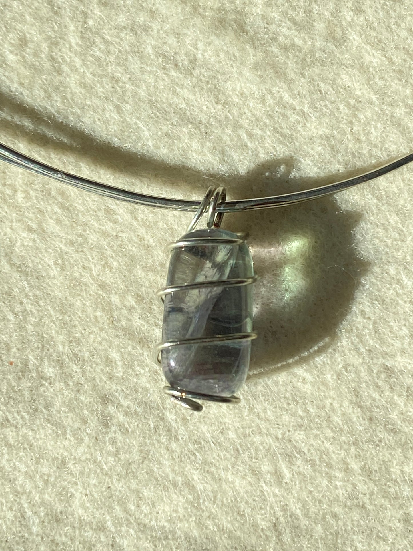 Fluorite Wire Necklace