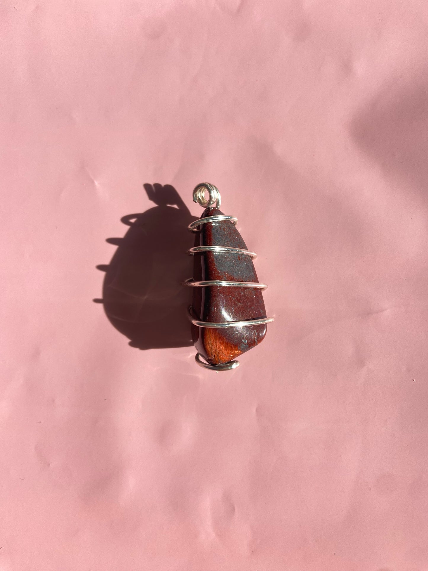 Jewelry for Palestine// Red Tigers Eye Pendant